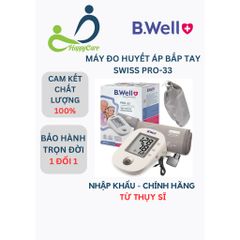 Máy đo huyết áp bắp tay Swiss PRO-33 – Gọn nhẹ, dễ sử dụng, tiện lợi mỗi ngày B.well 794650