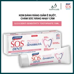 Kem Đánh Răng Giảm Ê Buốt Nhanh, Chăm Sóc Răng Nhạy Cảm Dr. Ciccarelli S.O.S DENTI Sensitivity 75ml 794653