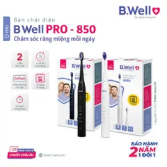 Bàn Chải Điện B.Well Swiss PRO-850 – 5 Chế Độ Làm Sạch, Sạc 1 Lần Dùng 2 Tháng - BẢO HÀNH 2 NĂM 794655