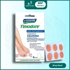Miếng Dán Hỗ Trợ Làm Mềm Mụn Cóc & Da Chai Sần Timodore – Dr. Ciccarelli (Hộp 6 Miếng) 794656