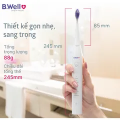 Bàn Chải Điện B.Well Swiss PRO-850 – 5 Chế Độ Làm Sạch, Sạc 1 Lần Dùng 2 Tháng - BẢO HÀNH 2 NĂM 794655