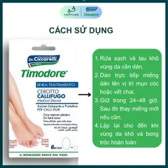 Miếng Dán Hỗ Trợ Làm Mềm Mụn Cóc & Da Chai Sần Timodore – Dr. Ciccarelli (Hộp 6 Miếng) 794656