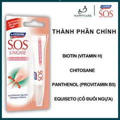 Serum Phục Hồi Móng Hư Tổn, Móng Yếu, Dưỡng Ẩm & Làm Chắc Móng Dr. Ciccarelli S.O.S UNGHIE 10ml 794659