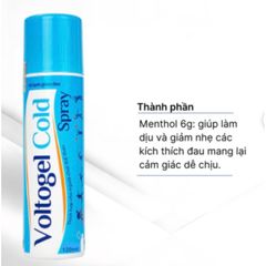 Xịt lạnh giảm đau tức thì, thích hợp chơi thể thao 200ml Voltogel Cold 794662
