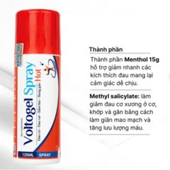 Xịt lạnh giảm đau tức thì, thích hợp chơi thể thao 200ml Voltogel Cold 794662