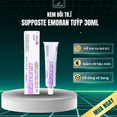 Kem bôi trĩ nội, trĩ ngoại, trĩ hỗn hợp hỗ trợ co búi trĩ , rát hậu môn Supposte Emoran (Tuýp 30ml) 794666