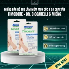 Miếng Dán Hỗ Trợ Làm Mềm Mụn Cóc & Vết Chai Timodore Corn Pad – Dr. Ciccarelli (Hộp 6 Miếng) 794671