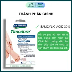 Miếng Dán Hỗ Trợ Làm Mềm Mụn Cóc & Vết Chai Timodore Corn Pad – Dr. Ciccarelli (Hộp 6 Miếng) 794671