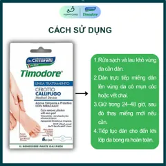 Miếng Dán Hỗ Trợ Làm Mềm Mụn Cóc & Vết Chai Timodore Corn Pad – Dr. Ciccarelli (Hộp 6 Miếng) 794671