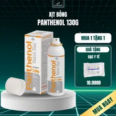 Xịt Bỏng Panthenol Nano Bạc 130g Chính Hãng, Làm Dịu Da Sau Bỏng, Cháy Nắng, Dưỡng Ẩm Phục Hồi Da