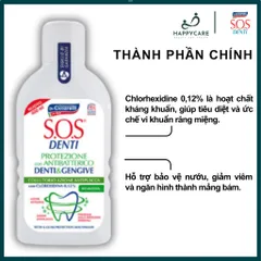 Nước Súc Miệng Dr. Ciccarelli S.O.S DENTI 400ml Chăm Sóc Răng Miệng, Thơm Miệng 794679