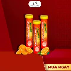 (Quà tặng) C Sủi Hương Cam OPC – Hỗ Trợ Bổ Sung Vitamin C, Dạng Viên Sủi – Hộp 20 Viên