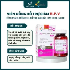 [ Chính hãng ] Viên uống Alphamycron hỗ trợ tăng cường đề kháng tăng miễn dịch đào thải HPV combo10H 794684