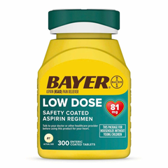 Giảm đau và ngăn ngừa nhồi máu cơ tim Bayer Low Dose Aspirin 81mg 300V