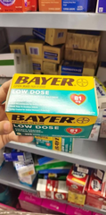 Viên giảm đau bảo vệ tim mạch Bayer Aspirin liều thấp 81mg (Hộp 365 viên).