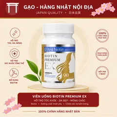 Viên Uống Mọc Tóc Best Biotin Supplement EX Nhật Bản Hộp 90 Viên