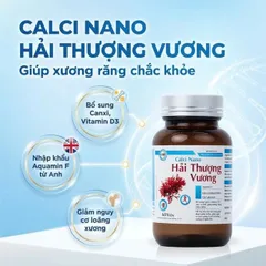 Viên uống bổ sung canxi giúp xương răng chắc khỏe Calci Nano Hải Thượng Vương (60 viên)