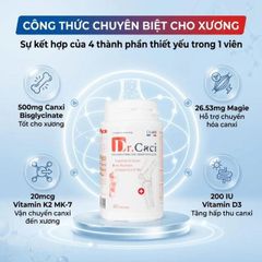 Viên uống giúp xương và răng chắc khỏe, giảm nguy cơ loãng xương Dr. Caci Ocavill (60 viên)