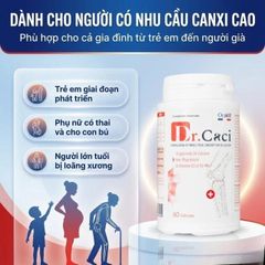 Viên uống giúp xương và răng chắc khỏe, giảm nguy cơ loãng xương Dr. Caci Ocavill (60 viên)