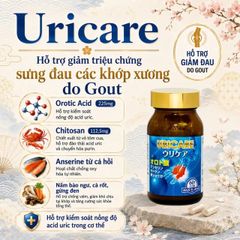 Viên uống Uricare Jpanwell giúp giảm axit uric trong máu (60 viên)
