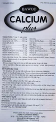 Viên uống giúp răng xương chắc khỏe, tăng chiều cao, giảm còi xương Bawod Calcium Plus (60 viên)