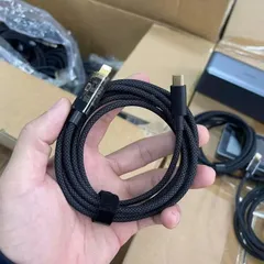 Cáp Sạc Nhanh Pisen C to L và C to C (dùng cho ip5-14 và typeC cho ip15-17) - Bọc Dù Dài 2M - Có Báo Công Suất Sạc