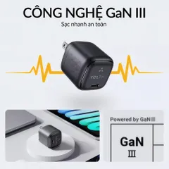 Combo Bộ sạc nhanh 30w Voltme Revo 30 Mini2 - kèm cáp C to C