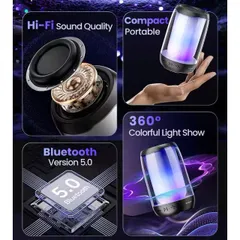 LOA BLUETOOTH OUTDOOR TOOCKI CHÍNH HÃNG- Âm thanh vòm - Đèn RGB ma thuật