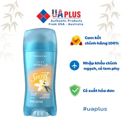 Lăn khử mùi cho nữ dạng sáp Khử Mùi Secret Cozy Vanilla 73g hàng Mỹ