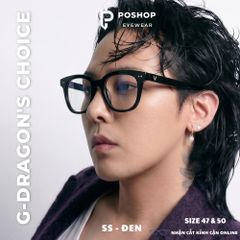 Mắt Kính Nam Cao Cấp POSHOP Mắt Vuông Gọng Dẻo Cắt Tròng Cận Chống Ánh Sáng Xanh SS Chữ V Thời Trang