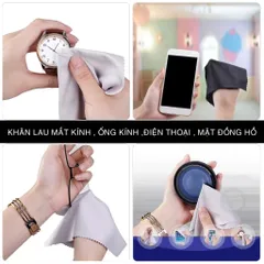 Khăn Lau Kính Đa Năng Chuyên Dụng - Lau Mắt Kính Cận Mặt Kính Điện Thoại POSHOP