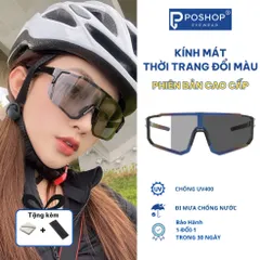 Kính mắt đổi màu thể thao chống UV400 chống bụi đa năng bảo vệ mắt đi đường ,đạp xe , trekking DMTT POSHOP