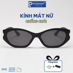 Kính mát Nam Nữ , thiết kế mắt mèo thanh lịch và cá tính, chất liệu nhẹ, chống tia UV - 2417 POSHOP