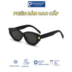 Kính mát Nam Nữ , thiết kế mắt mèo thanh lịch và cá tính, chất liệu nhẹ, chống tia UV - 2417 POSHOP