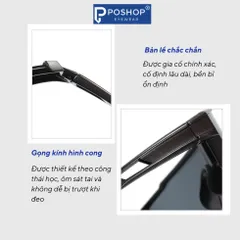 Kính mắt đổi màu thể thao chống UV400 chống bụi đa năng bảo vệ mắt đi đường ,đạp xe , trekking DMTT POSHOP