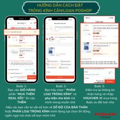 Tròng Kính Cận Đổi Màu Mắt Kính Có Độ Chống Ánh Sáng Xanh Đi Nắng Chống UV400 POSHOP