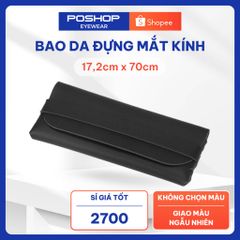 Bao da đựng mắt kính, túi đựng kính nhiều màu, dày dặn - Giao màu ngẫu nhiên POSHOP