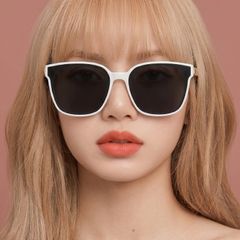Kính Mát Nữ Thời Trang Mắt Kính Râm Unisex Gọng Kim Loại Dáng Vuông Chống UV400 Đi Đêm 603P POSHOP
