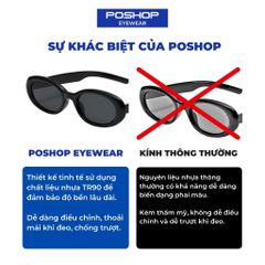Mắt kính thời trang nữ gọng kính mát chống tia uv kiểu dáng thời trang dễ đeo GM32 POSHOP