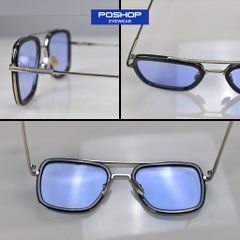 Kính râm nam gọng vuông cao cấp, kính mát nam mắt vuông to, chống tia UV400 IRONMAN POSHOP