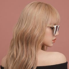 Kính Mát Nữ Thời Trang Mắt Kính Râm Unisex Gọng Kim Loại Dáng Vuông Chống UV400 Đi Đêm 603P POSHOP