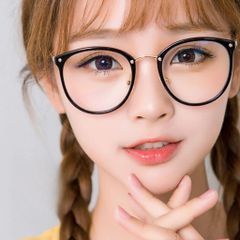 Gọng kính cận nữ mắt tròn chất liệu nhựa lõi kim loại xinh xắn, dễ đeo D0903 POSHOP