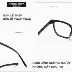 Gọng Kính Hong Kong Phong Cách Cổ Điển Tích Hợp Tròng Đổi Màu A+ Chống Chói Khi Đi Nắng Bảo Vệ Mắt Toàn Diện GK25009