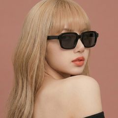 Kính Râm Thời Trang Unisex Nam Nữ Kiểu Dáng Vuông Cổ Điển Chống Tia UV400 Tròng Mắt Mát Bản Lề Kim Loại Chắc Chắn SZ3209