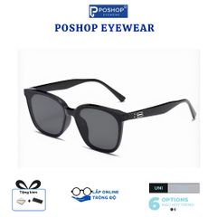 Kính Mát Nữ Thời Trang Mắt Kính Râm Unisex Gọng Kim Loại Dáng Vuông Chống UV400 Đi Đêm 602335