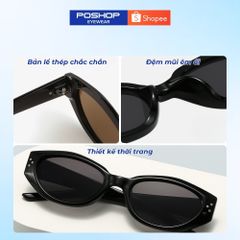 Kính mát nam nữ cao cấp mắt kính râm unisex chống UV400 hot trend PDADA thời trang Hàn Quốc POSHOP