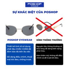 Kính thời trang , Tròng kính AC chống chói, chống tia UV cho nam và nữ CL01 POSHOP