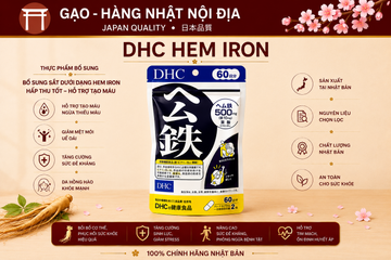 Viên uống bổ sung sắt DHC 60 ngày gói 120 viên