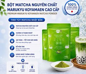 Bột matcha nguyên chất Gokugoku Matcha Kagishima Nhật Bản 100g