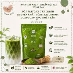 Bột matcha nguyên chất Gokugoku Matcha Kagishima Nhật Bản 100g